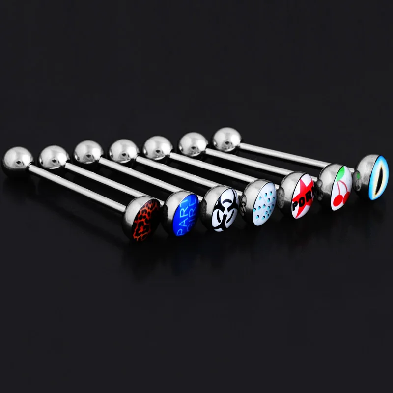 2 шт. унисекс пикантные пирсинг langue тела украшения для пирсинга языка женщин