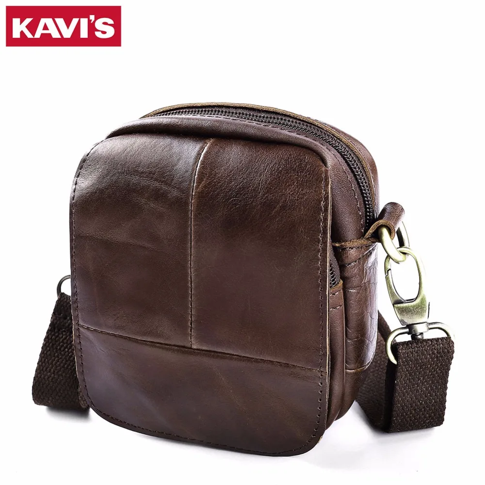 KAVI/'S® 100/% Cowhide Genuine Leather Original Messenger Bag Men Shoulder