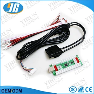 Kit C 2 компл. Аркада USB закодировать USB к ПК PS2 PS3 игровой контроллер с кабельной проводки для Sanwa Джойстик кнопка - Цвет: Kit C
