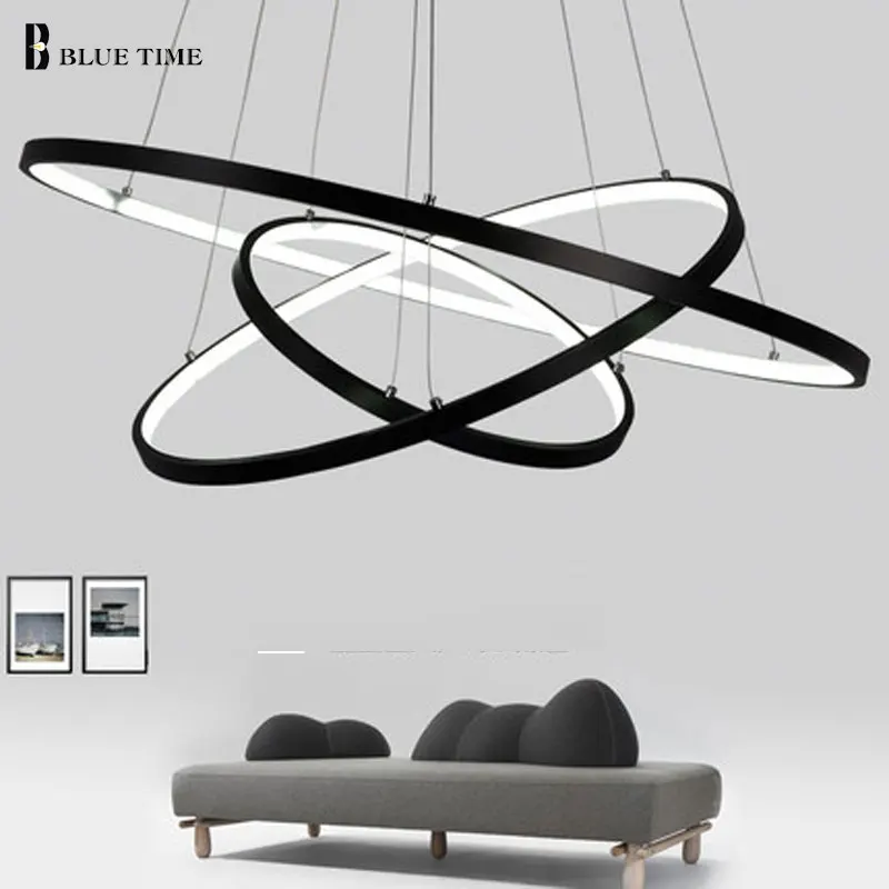  Gold Black White Lustre Modern Led Pendant Lights For Living Room Dining Room Hanging Lamp LED Ceil - 32809188513