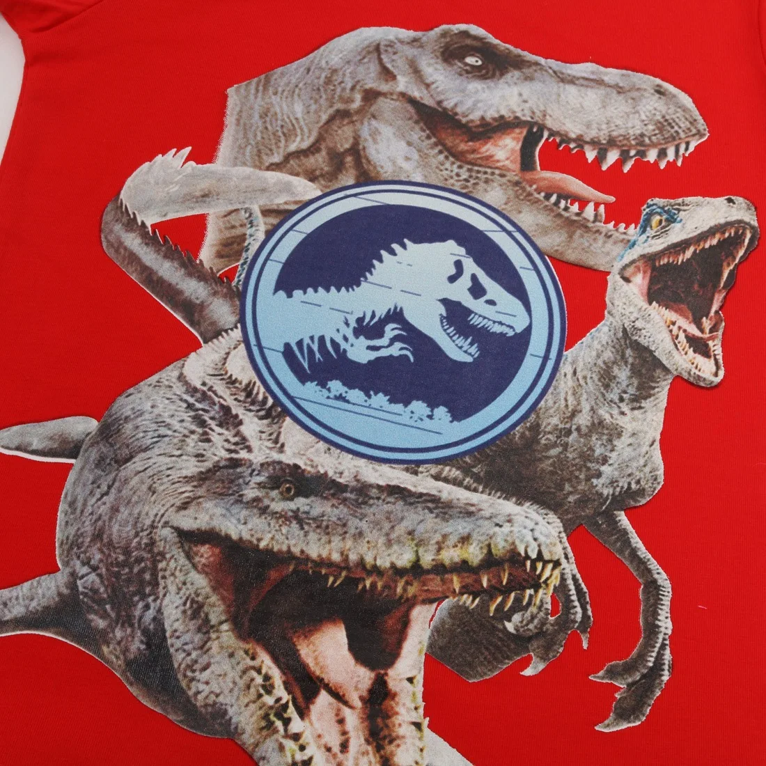 Новые модные топы для мальчиков мягкая хлопковая Футболка с динозавром 3D принт