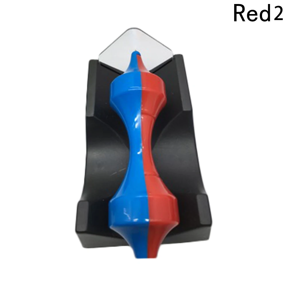 TOY4375RD2 Красочный Творческий Игрушечные лошадки Магнитная левитации магнитного гироскоп Игрушечные лошадки палец Spinner пальцев рук spinner для ребенка - Цвет: TOY4375RD2