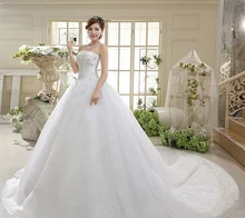 2016 High Quality Off the Shoulder Princess Wedding Dresses Beadings with Court Train Bridal Gowns 100% Real Image ZY3536
