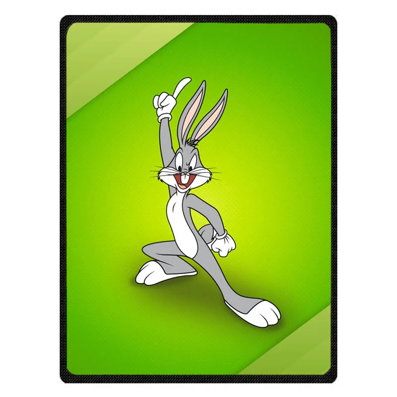 Bugs Bunny мягкая фланель флис дети путешествия Одеяло Зимние Детские Nap теплые Одеяло с Индивидуальные покрывало