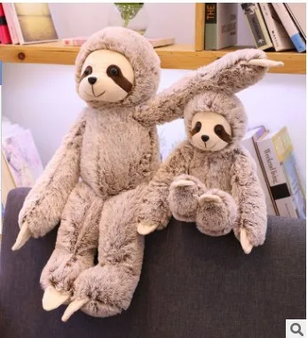 

Free shipping 50cm.70cm Lifelike Sloth Plush Toys Stuffed Animal Soft for children girlfreind birthday chrismas gift