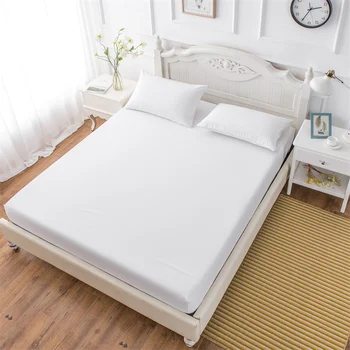 

Bed Fitted Sheet Elastic Sheets Single Twin Full Queen King Single Double King Super King Size Soft