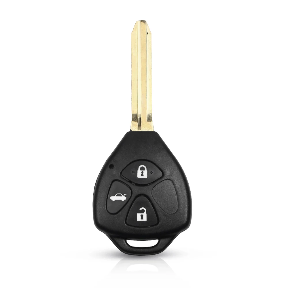 KEYYOU 2/3/4 кнопки чехол для дистанционного ключа от машины оболочка FOB для Toyota Camry RAV4 Yaris Prado Tarago Corolla REIZ корона Avalon Venza - Количество кнопок: Model 2