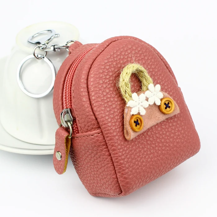 

Mini Coin Purses Wallets Lady Zipper Card Keys Money Bags Buckle Woman Keychain Pendant Wallet Change Purse Carteira Feminina