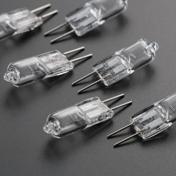 

10Pcs 12V JC Type G4 Halogen Lamps White Halogen G4 Bulb Dimmable 20W Watt Clear Each Bulbs Set With An Inner Box Home Decor