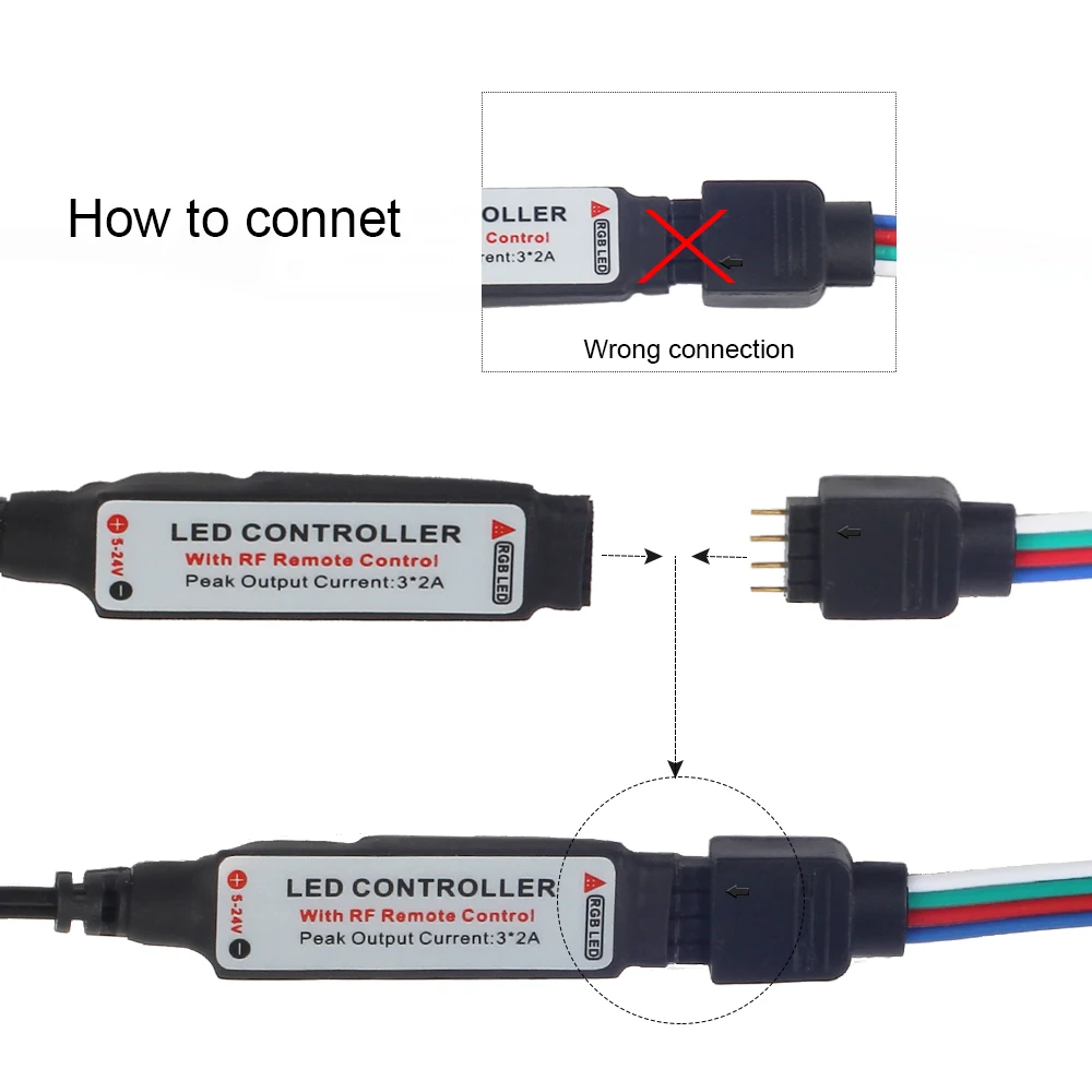 Контроллер для ПК DC12V SATA RGB чехол компьютера интерфейс пульт дистанционного