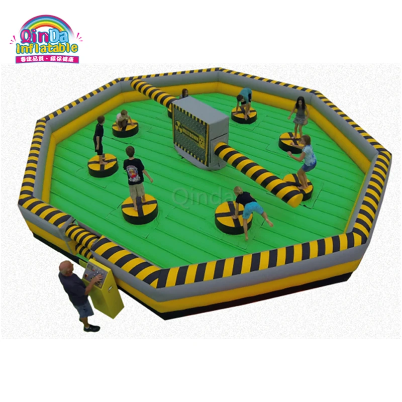 

8 Players inflatable meltdown game/ inflatable wipeout for sale /inflatable wipeout course