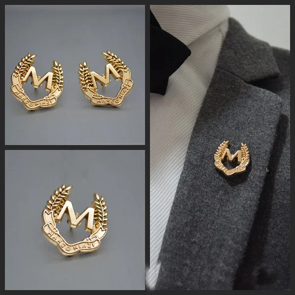 

2017 Special Offer Real Cross Brooch Trendy Brooches Broche Korean Fashion Suit M Ear Needle Collar Button Brooch Pin And Tide