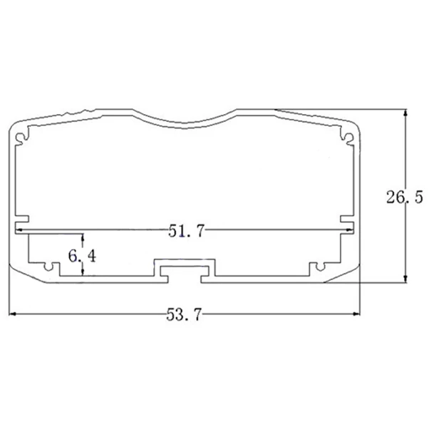 Алюминий проекта Корпус 26 мм(1.0")(h) x53mm(2.08")(Ш) x80mm(3.1")(L) DIY