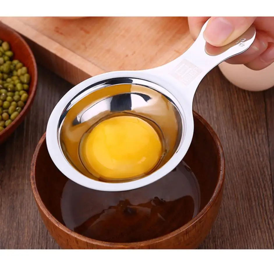 

Kichen Tool Egg Yolk White Separator Divider Stainless Steel practical durable Holder Convenient Home Kitchen cooking Gadgets