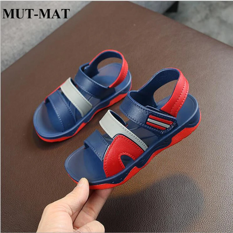 

Children's sandals 2019 summer new girls children baby soft bottom boys beach shoes