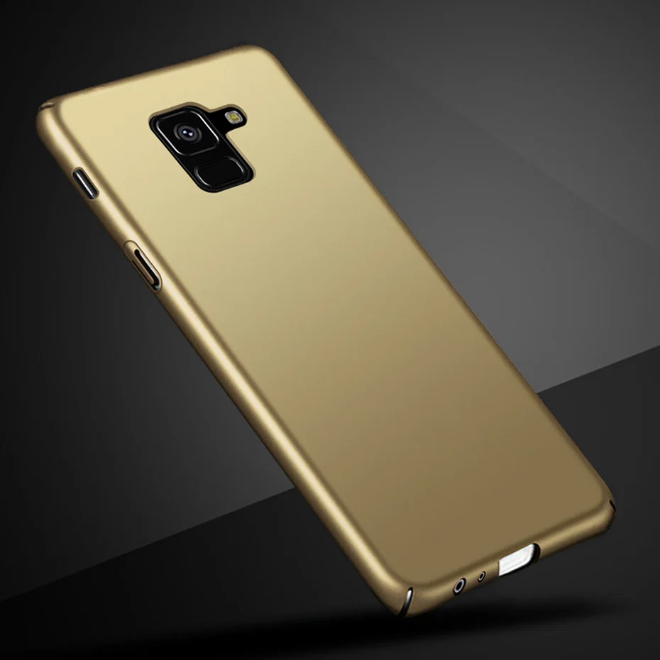Чехол для телефона для samsung Galaxy J6 чехол на samsung J6 Fundas жесткий матовый чехол для samsung Galaxy J6 плюс J600 J610F чехол - Цвет: Gold