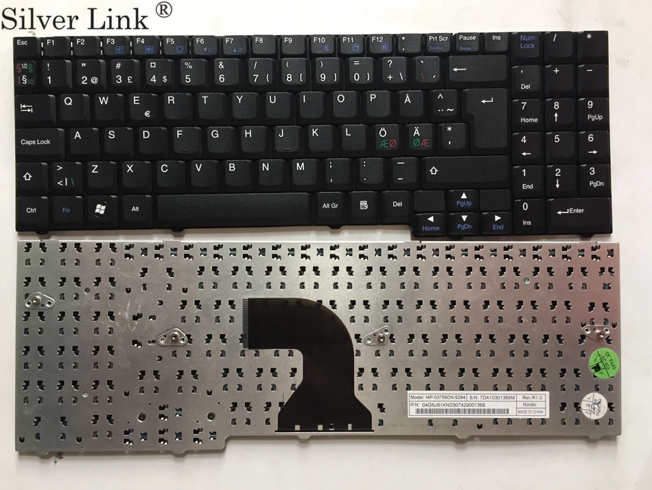 

NE Nordic Keyboard for Acer Packard Bell Easynote MX35 MX36 MX37 MX51 black laptop keyboard ND layout