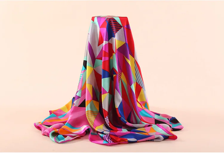 DANKEYISI большой квадратный шарф, платок для женщин на осень и зиму, высококачественный натуральный шелковый шарф, большой размер 110*110 см, шелковые шарфы, шали