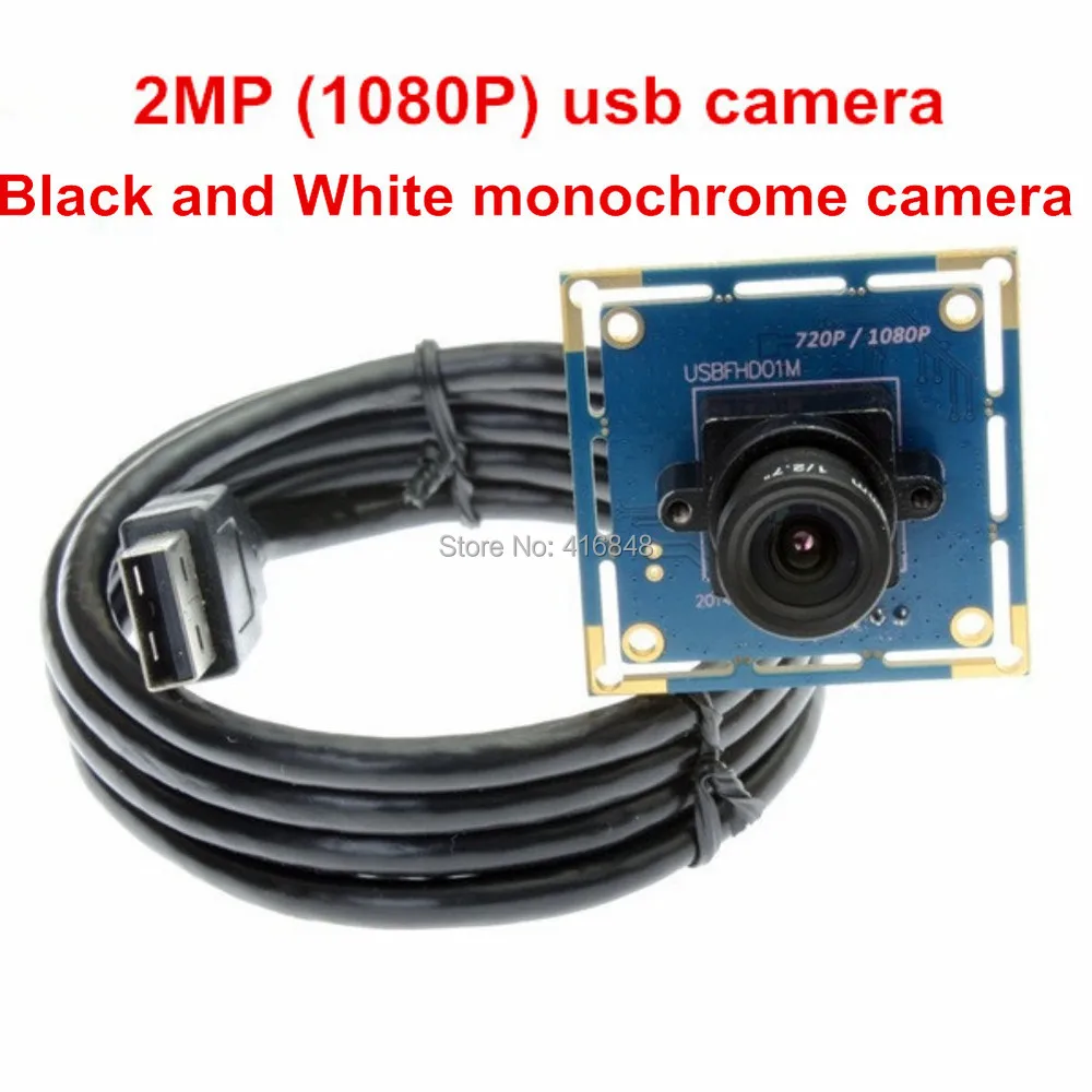 2MP черно-белая моно usb камера Ominivision CMOS OV2710 MJPEG 30fps/60fps/120fps монохромный usb модуль камеры