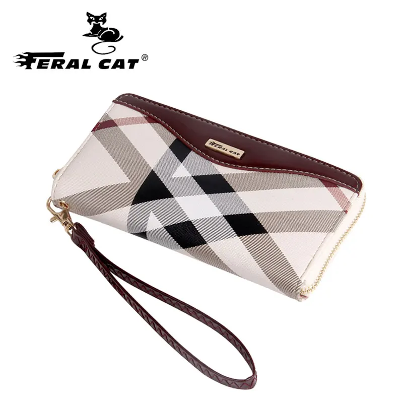 FERAL CAT Women Wallet Female Long Clutch Lady Walet Portomonee Rfid Luxury Brand Money Bag Magic Zipper Coin Purse FERAL CAT Women Wallet Female Long Clutch Lady Walet Portomonee Rfid Luxury Brand Money Bag Magic Zipper Coin Purse