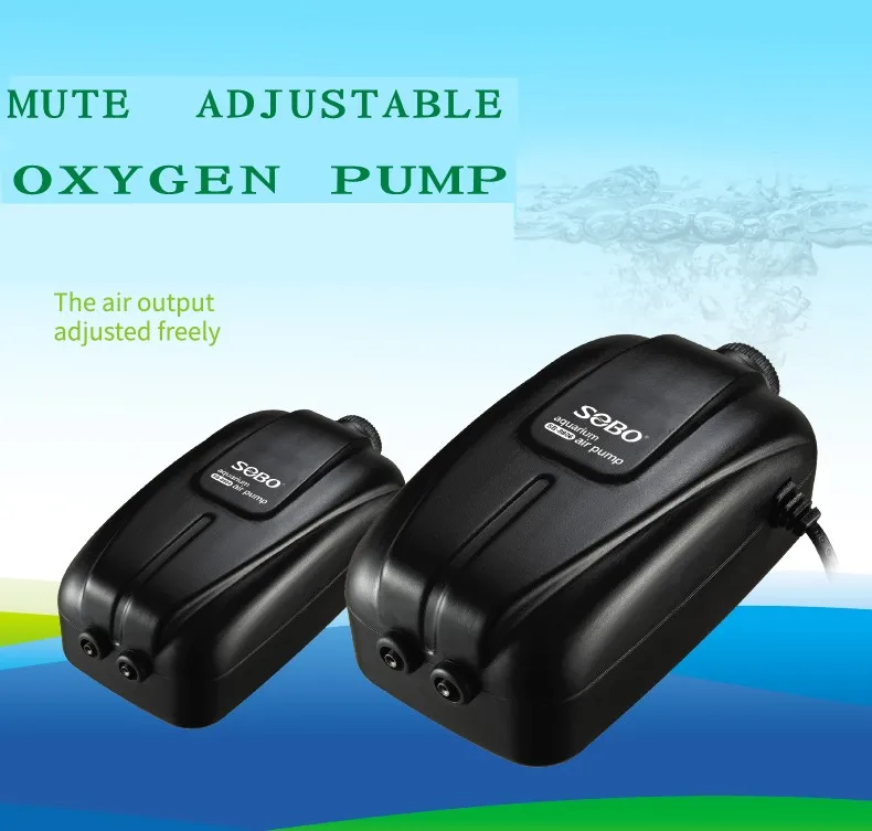 

SOBO SB-8802/8804/8806/8808 fish tank mute oxygen increasing pump Aquarium small air pump Air output adjustable ABS shell