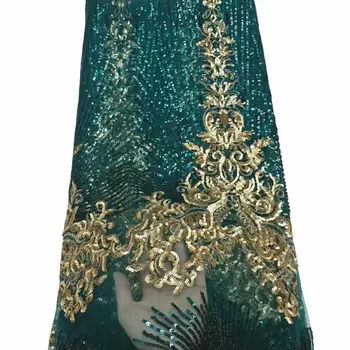 

Best Selling Swiss voile laces African women Lace Fabric green Nigerian French lace Fabric 2019 High Quality Tulle Lace Fabric