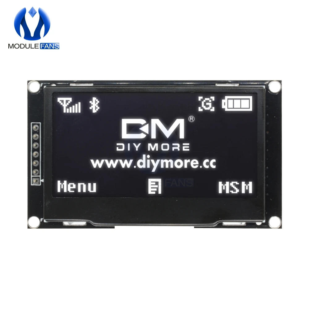 

Digital LCD Screen 12864 128X64 OLED Display Module C51 Board For Arduino White SSD1309 STM32 Diy Electronic 2.42" 2.42 inch