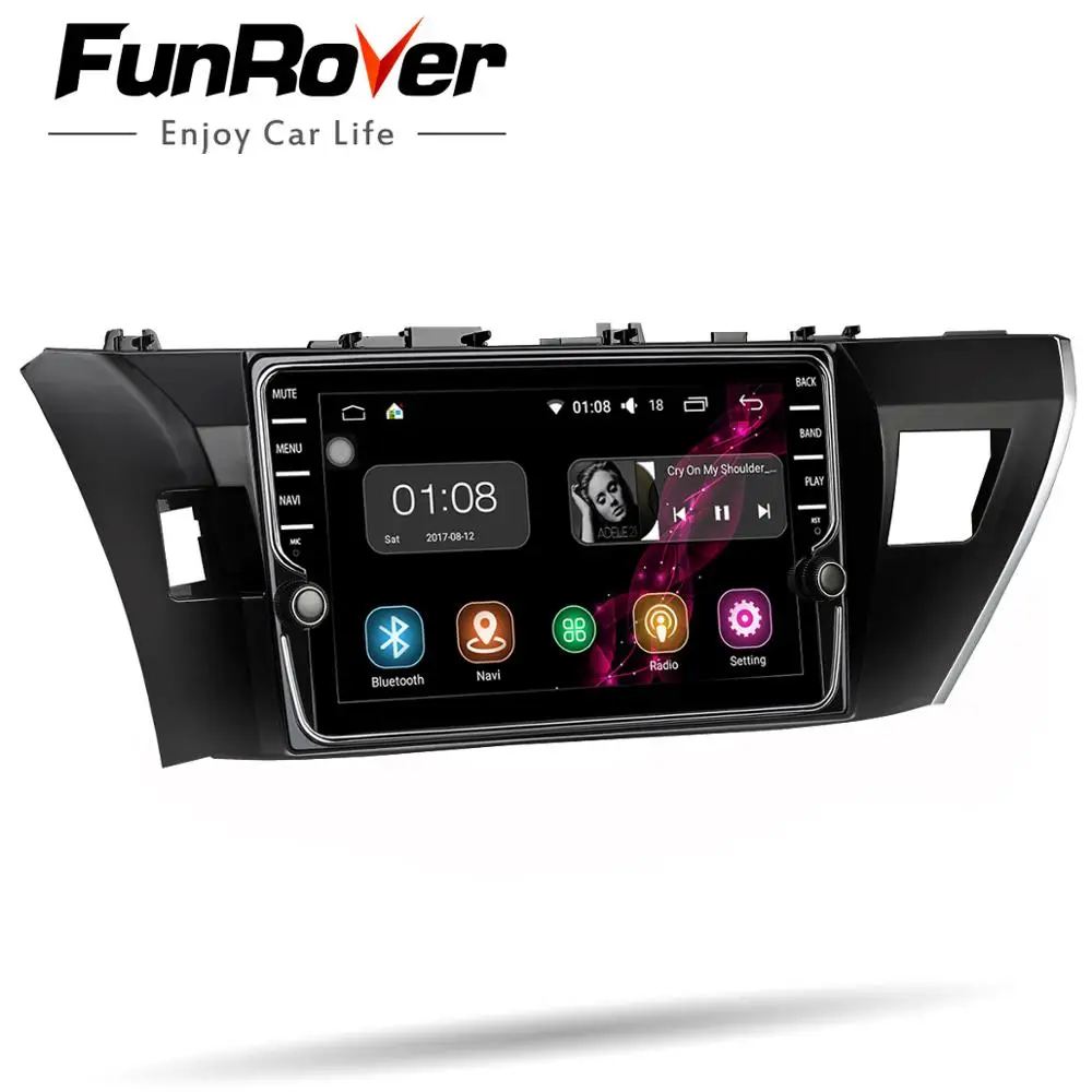 Sale Funrover Car Radio Multimedia 9" 2 din Android 8.0 dvd player gps for Toyota Corolla 2014 2015 headunit navigation stereo wifi 1 Sale Funrover Car Radio Multimedia 9" 2 din Android 8.0 dvd player gps for Toyota Corolla 2014 2015 headunit navigation stereo wifi 1