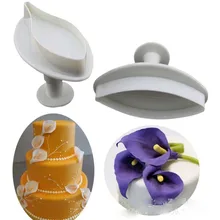 TTLIFE форма для лилии печенье выпечка торта резец плунжера цветок для украшения торта инструменты 2 шт./компл. выпечки; аксессуары для свадебного торжества