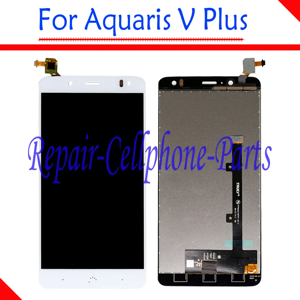 

5.5 inch White 100% New Full LCD DIsplay + Touch Screen Digitizer Assembly Replacement For BQ Aquaris V Plus Free shipping