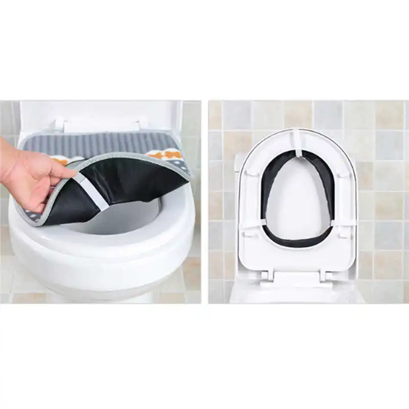 Bathroom Protector Closestool Soft Warmer All Shape Toilet Cover Seat Lid toilet mat bathroom wereld cat toilet mats 19jan22