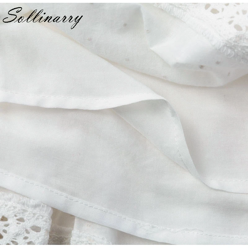Sollinarry/2019 Летняя женская короткая юбка с оборками Повседневная модная мини в