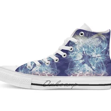 Элемент storm новизна дизайна Повседневная дышащая обувь с высоким берцем на шнуровке; Холщовая обувь кеды