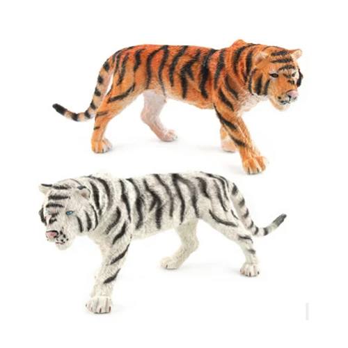 Simulation forest wild zoo plastic animals figure model large tiger lion zebra furnishings wild forest animal ChildrenToys