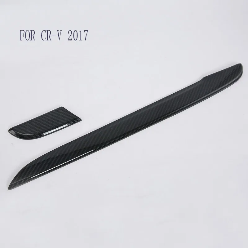 

car inner cover trim ABS Carbon fiber Glove box Middle console control dashboard panel 2pcs/set For Honda CRV CR-V 2017 2018