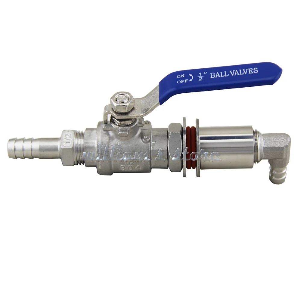 Buy Stainless Steel Homebrew Kettle Valve Kit 1/2"BSP