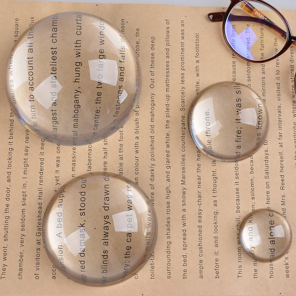 LS 2 шт увеличительное мини стекло Paperweight купольные лупы полукристальный шар 40