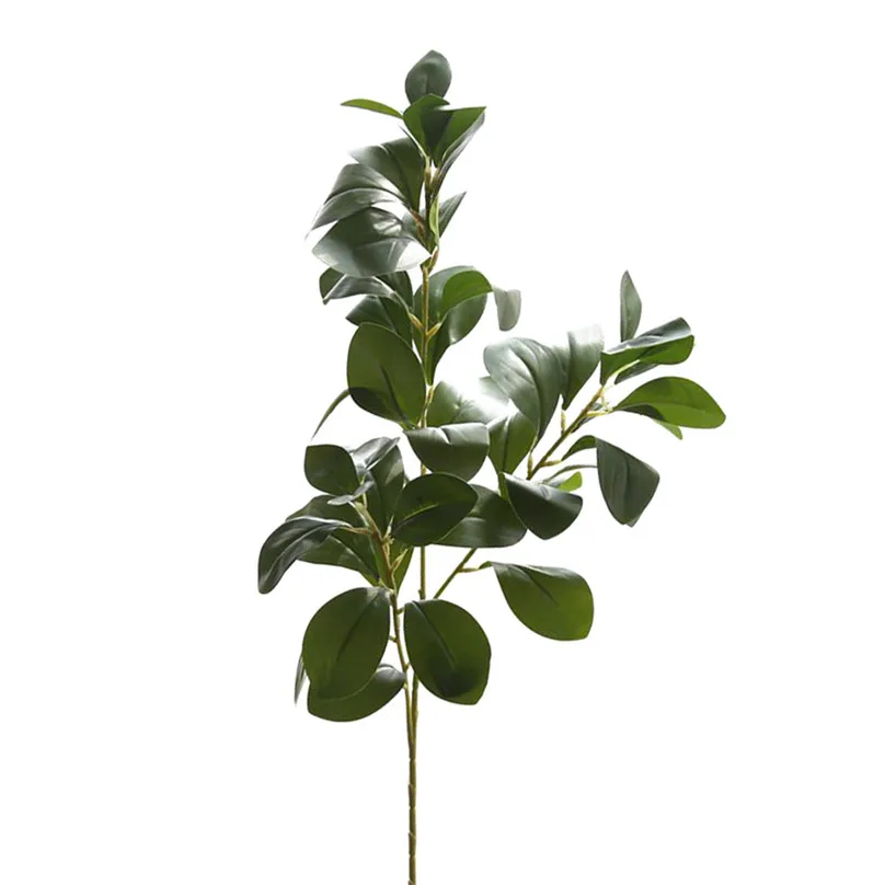 1pc Artificial Plants Fake Leaves Branch Foliage Grass Bush Wedding Party Garden Decor Home Decorations #4A29 (6)