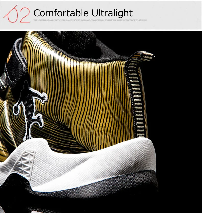 2019 New Sneakers Kids Basketball Shoes for Boys Sport Shoes Non-slip Children's Shoes Outdoor Sneakers Boy Shoes (5)