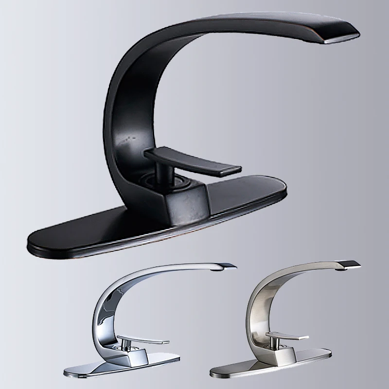 

Wholesale And Retail C Modle Bathroom Basin Faucet Single Handle Hole Vanity Sink Mixer Tap Hot And Cold Mixer Tap torneira