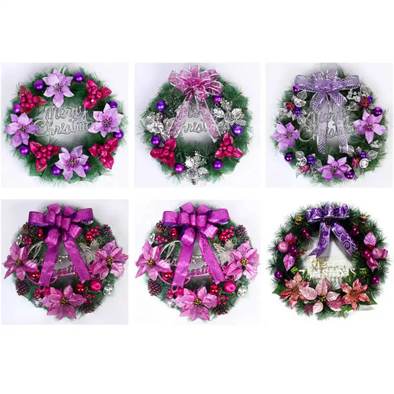 Rattan Berry Maple Leaf Fall Door Wreath Door Ornament Halloween Window Holiday Festival Wedding Party Christmas Decor #2o17 (2)