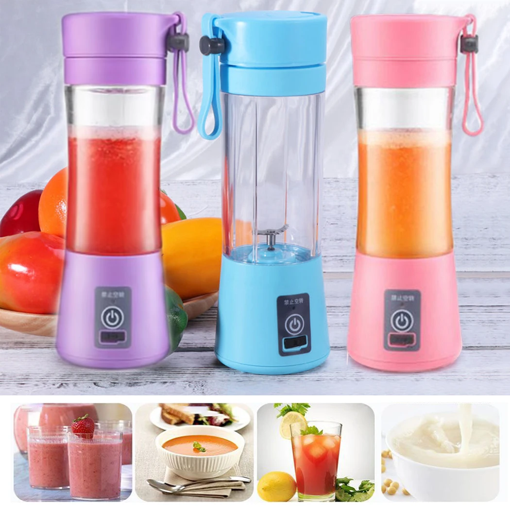 Электрическая соковыжималка шейкер портативная удобная переносная для соков смузи коктейлей для спортсменов и детей