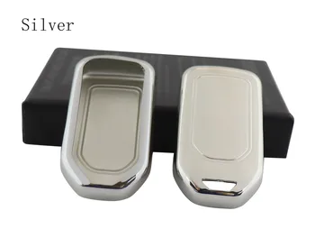 

Silver Protective TPU key Case Shell Cover for Honda Accord Crosstour Civic Pilot