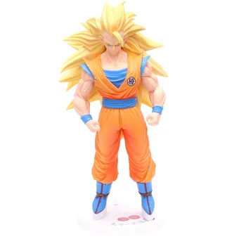 

Anime Dragon Ball Z Budokai Son Goku Yellow Super SaiyaKakarotto son goku Action Figure Toys For Children Kids hot sale