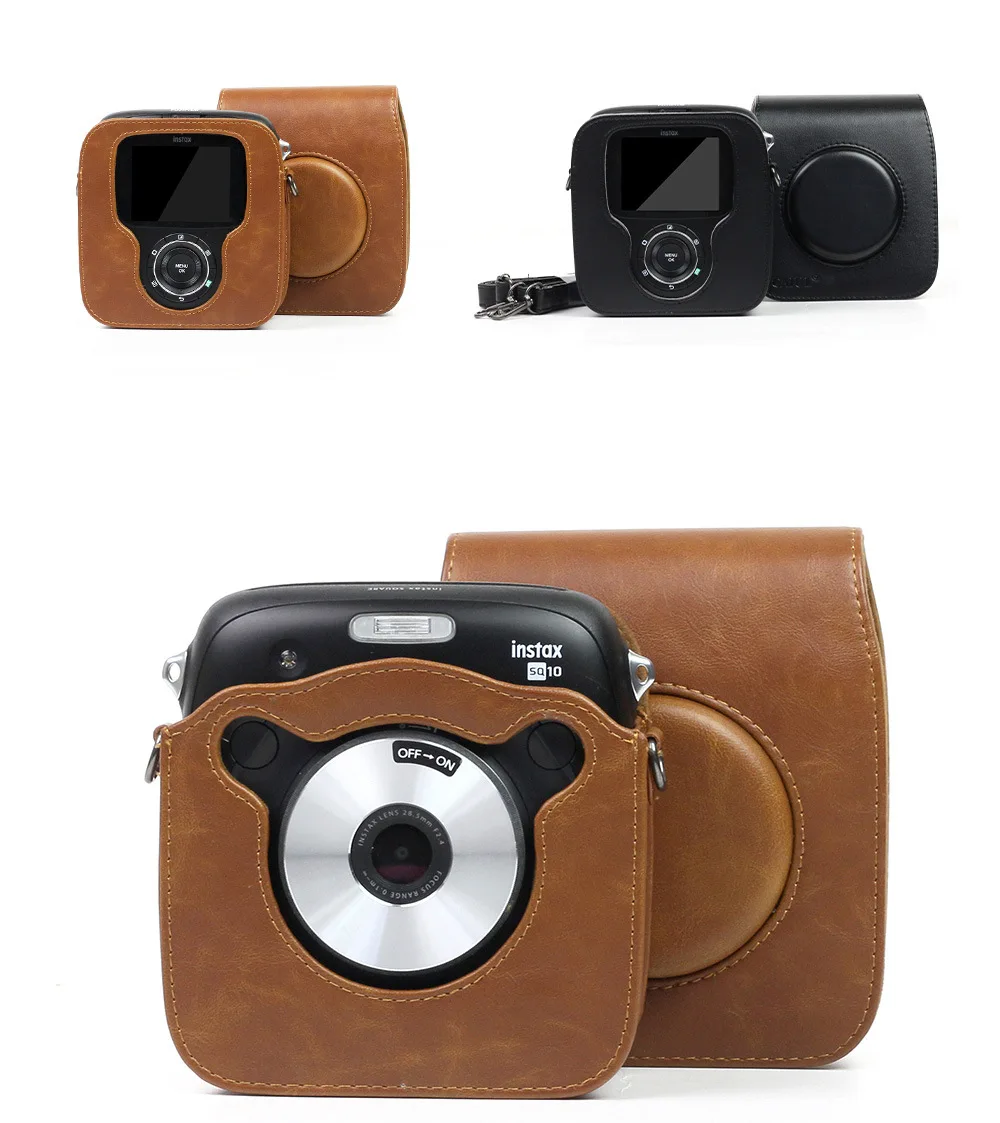 FUJIFILM Instax SQUARE SQ10 камера из искусственной кожи Сумка Чехол винтажный плечевой