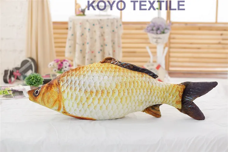 لعبة جديدة خلاقة المطبوعة الحيوان 3d الأسماك الأسماك شكل مكتب وسادة وسادة الظهر وسادة أريكة رمي صديق هدية عيد