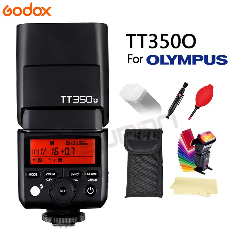 GODOX Flash TT350 мини флэш-светильник 2,4G Беспроводная HSS TLL 1/8000s Master Speedlite вспышка для Olympus Panasonic Lumix камера+ подарок