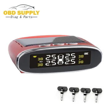 

New Solar Car TPMS Internal Sensors Type Pressure Monitoring System Diagnostic Tool Tire Pressure Monitor Temperature Alarm