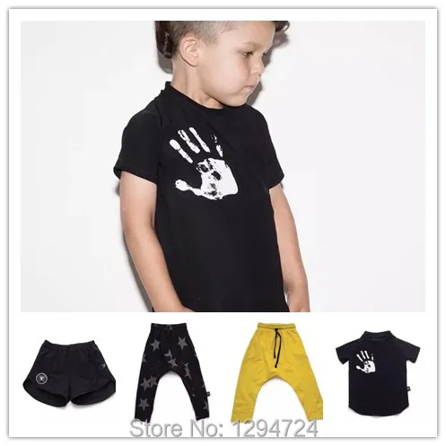 2017 summer new arrival nununu hands pattern t shirts shorts font b clothing b font font