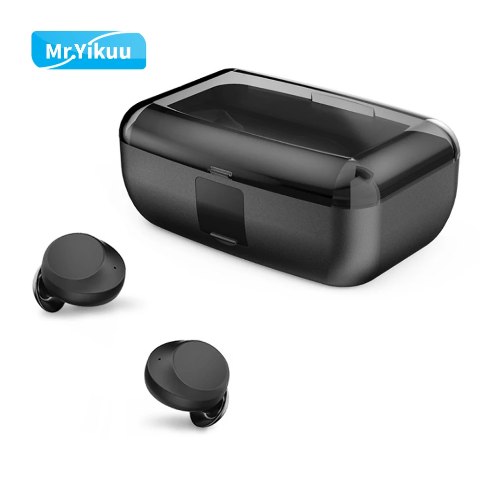 

Bluetooth 5.0 Headphones IPX7 Deep Waterproof Wireless Headphones Earbuds with 3000mAh Power Bank charge Box For Most Smartphone